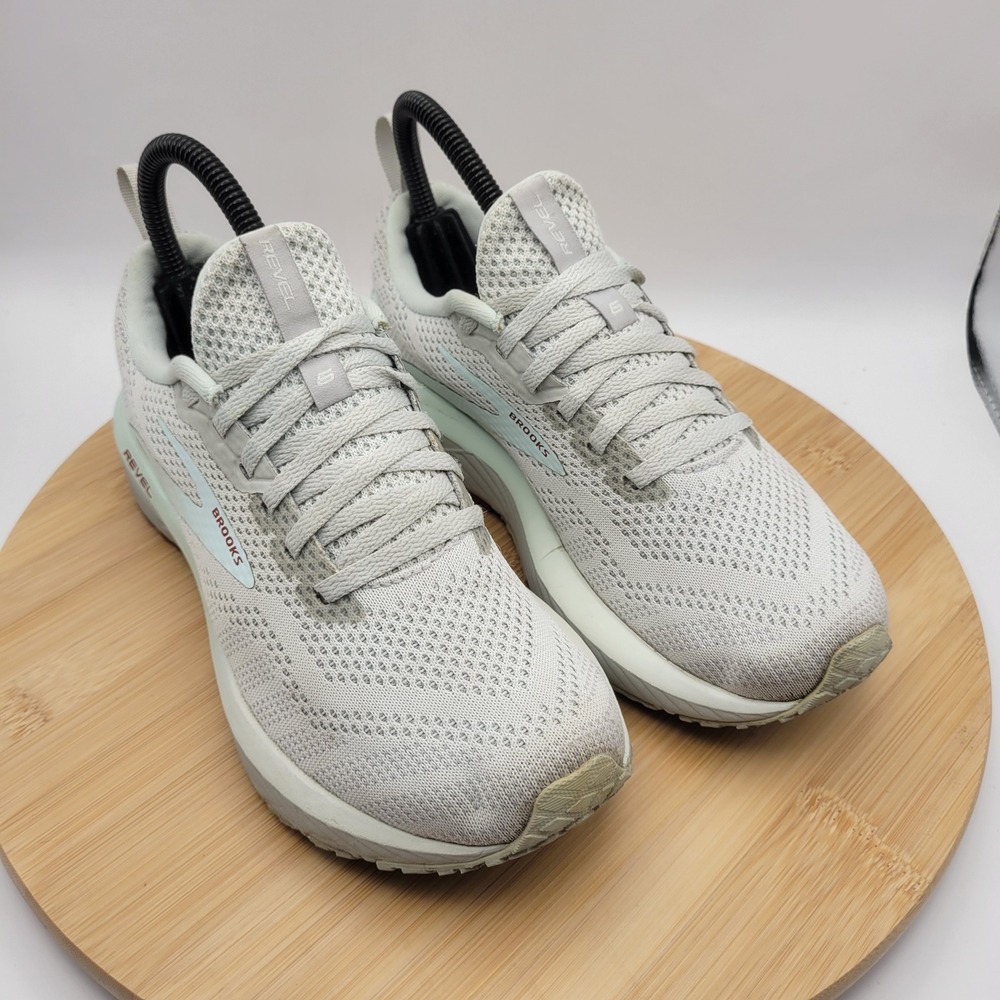 Brooks Revel 6 Womens Running Shoes Grey Mint Green 1203861B459 Size 6